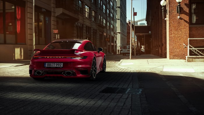 4K Porsche 911 Techart in Urban Street