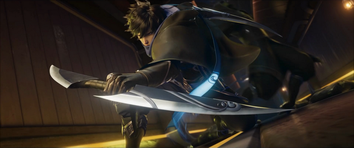 Character with swords from Arena of Valor