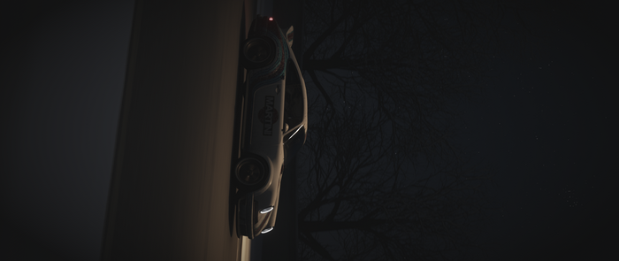 Martini Racing Car at Night