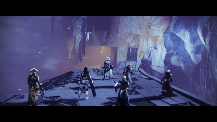 Guardians from Destiny 2 on a platform
