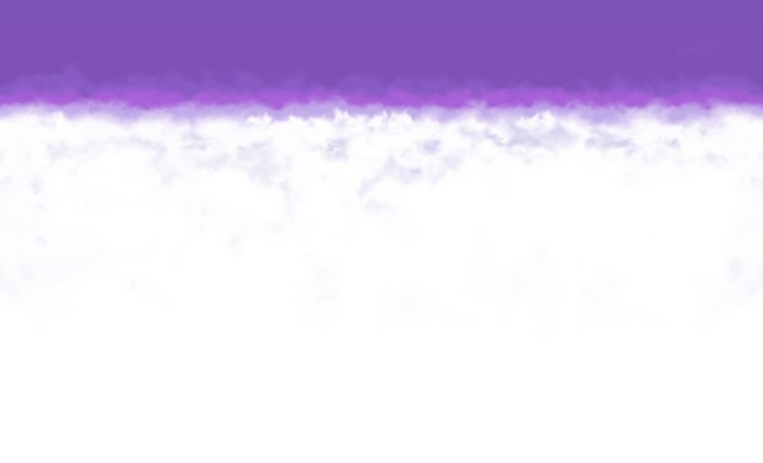 Purple and white clouds