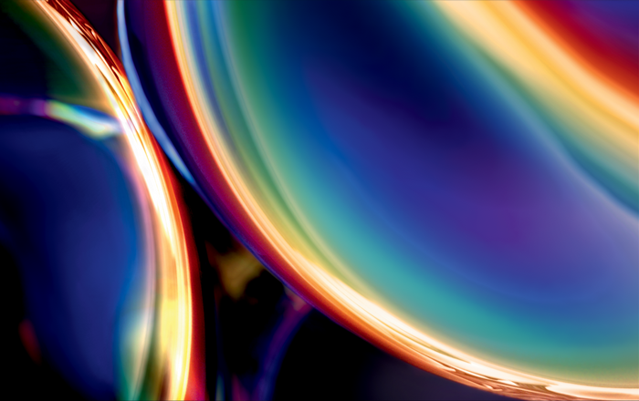 Abstract colorful CGI digital art