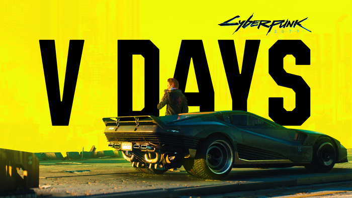 Cyberpunk 2077 V Days car and character