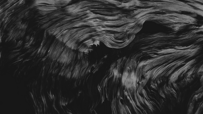 Monochrome wood grain swirls in 4K