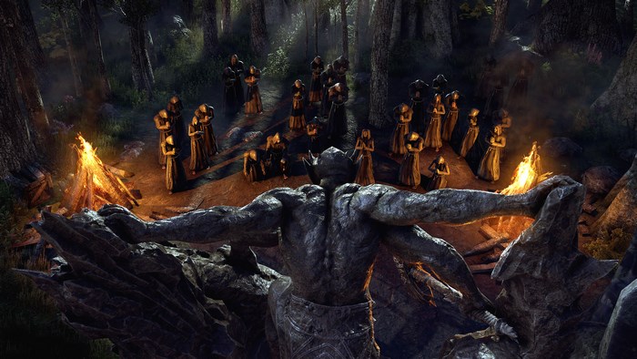 The Elder Scrolls Online ritual in the forest