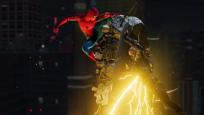 Spider-Man and Electro from Marvel Comics