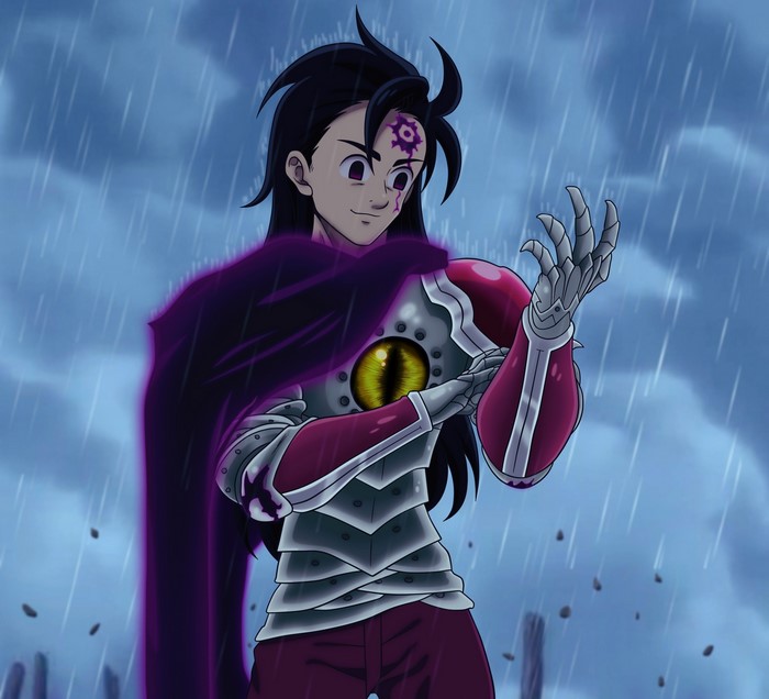 Zeldris from The Seven Deadly Sins in the rain