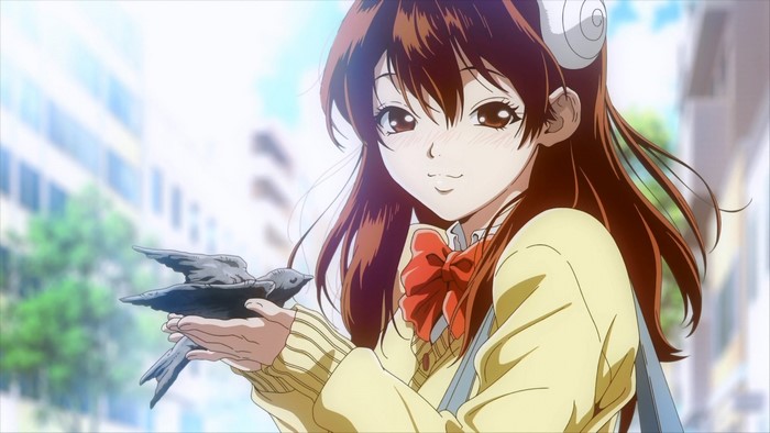 Kohaku from Dr. Stone holding a bird