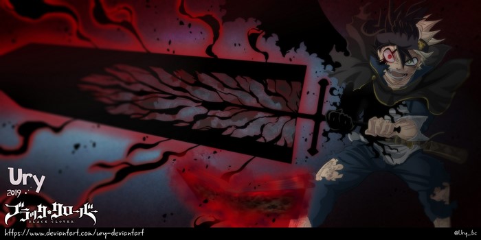 Asta from Black Clover with Demon Sword