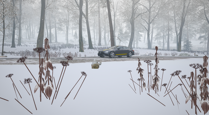 Mercedes-AMG GT 4-Door Coupe in Forza Horizon 4 during winter
