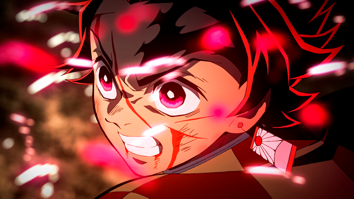 Kamado Tanjiro in Intense Battle Scene 4K