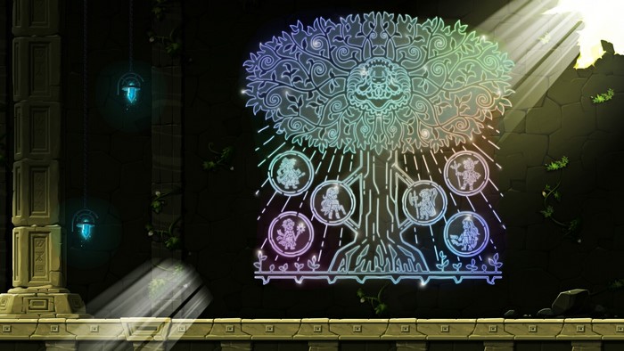 Tree of Life mural with character portraits in MapleStory