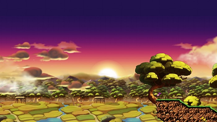 MapleStory video game art landscape
