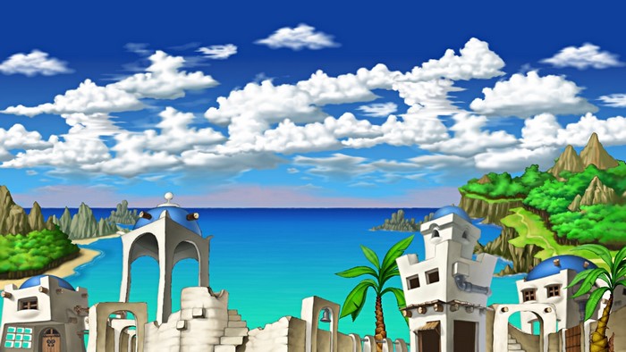 MapleStory: Coastal Town with Mediterranean Architecture
