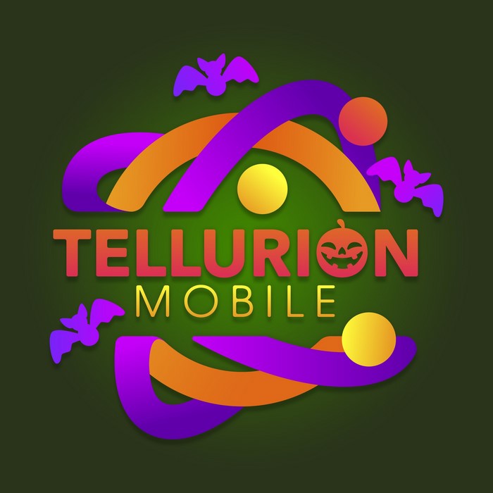 Tellurion Mobile Halloween Logo