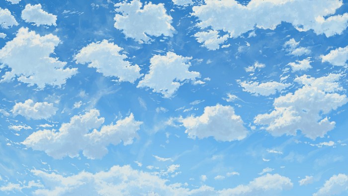 Blue sky with white clouds