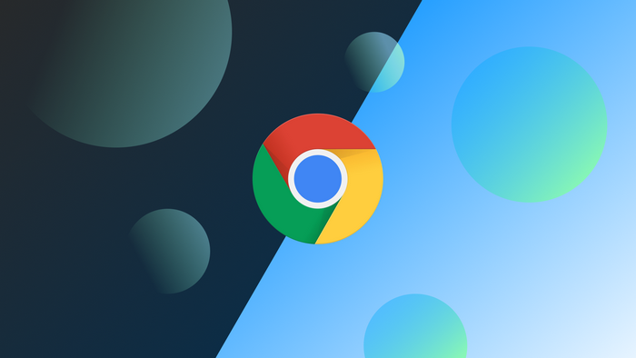 Google Chrome logo abstract background
