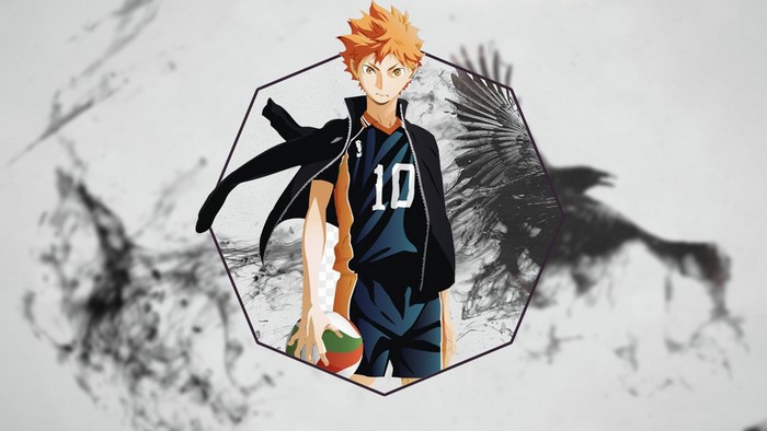 Hinata Shouyou from Haikyuu with Raven Art