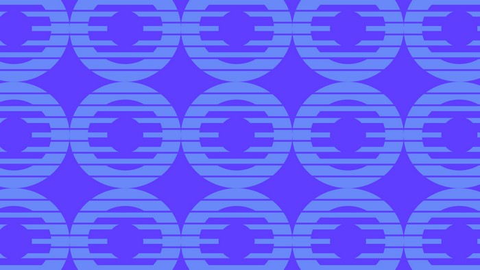 Abstract geometric pattern with circles and lines