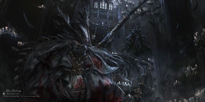 Lady Maria and Gehrman from Bloodborne