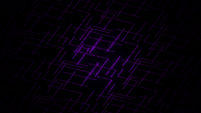 Abstract purple lines on black background 4K