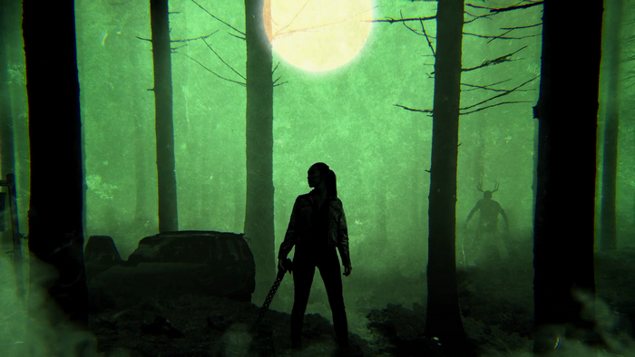Alicia Clark from Fear the Walking Dead in a forest