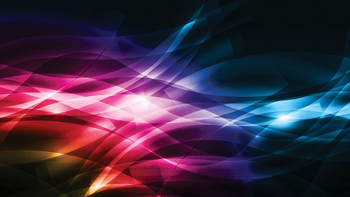 Abstract colorful wavy lines