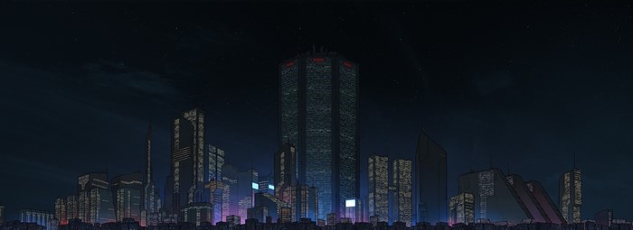 4K Ultrawide Cyberpunk Cityscape at Night