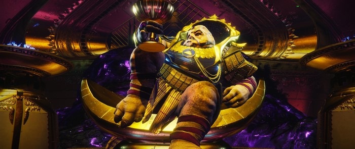 Caiatl from Destiny 2 holding a chalice