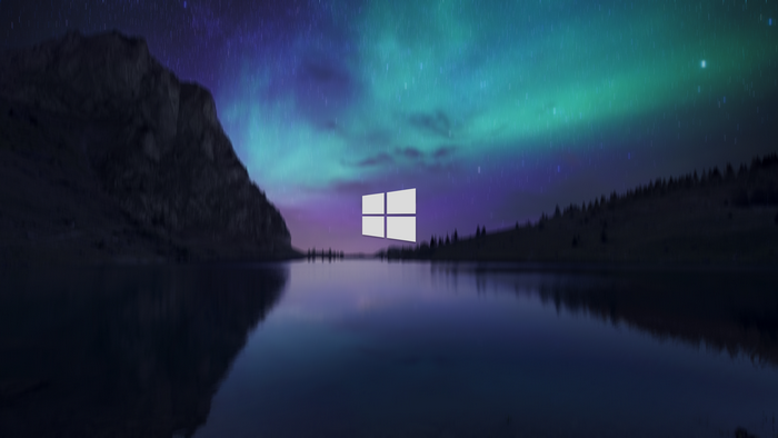 Windows 10 Aurora Landscape