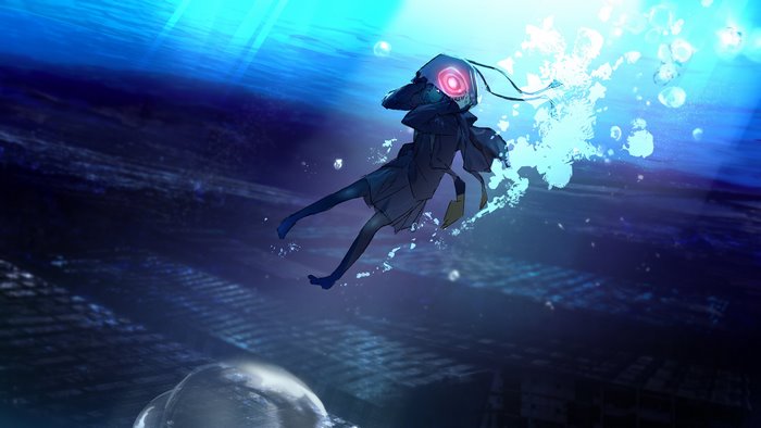 Kaf (Virtual Youtuber) underwater