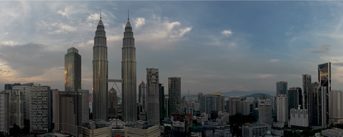 Kuala Lumpur skyline with Petronas Towers