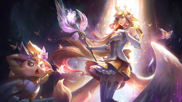 Soraka and companion from League of Legends
