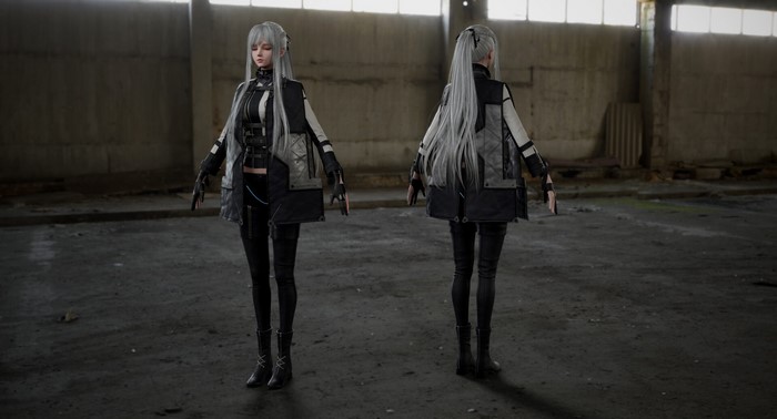 AK-12 from Girls Frontline 3D render