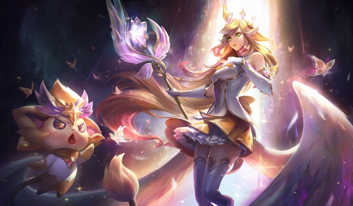 Soraka and companion from League of Legends
