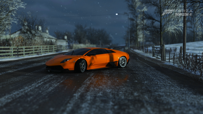 4K Lamborghini Murcielago in Winter