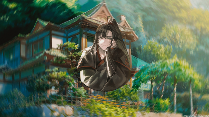 Wei Wuxian from Mo Dao Zu Shi in a traditional house
