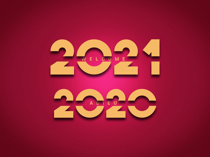 2021 Welcome Adieu New Year