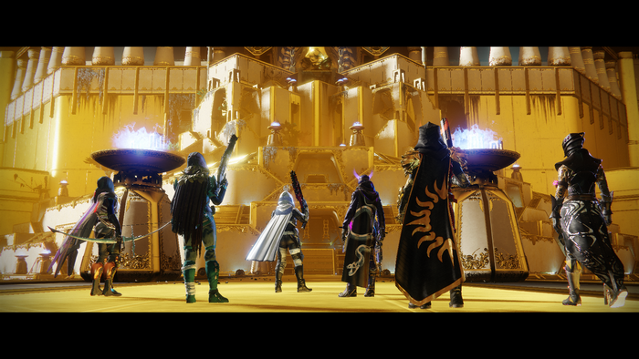 Guardians in Destiny 2 on the Leviathan