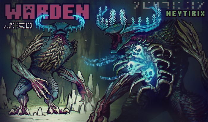 Warden and Neytirix from Minecraft