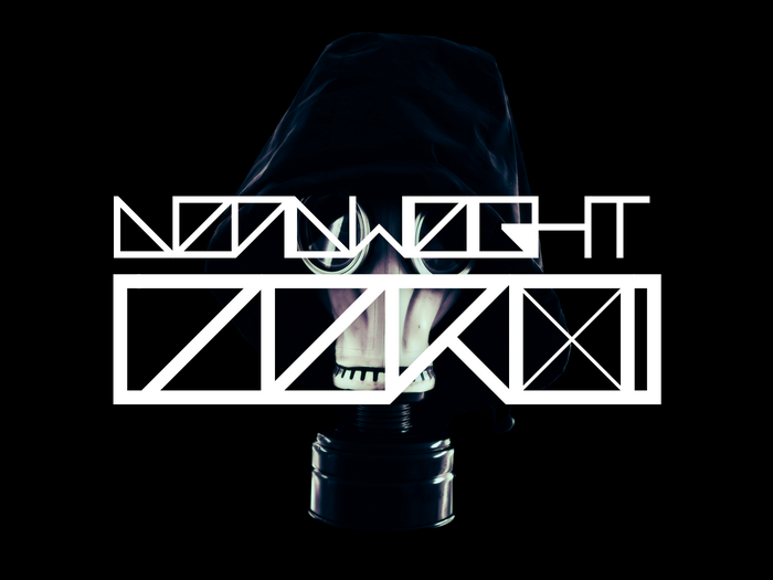 Gas mask with "MIDNIGHT" and "NIGHT" typography