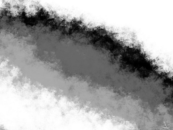 Abstract digital artwork with textured brush strokes