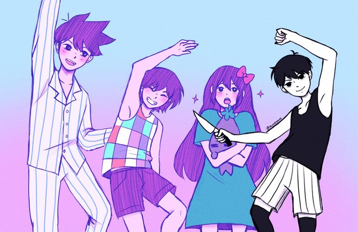 Omori characters dancing