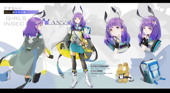 Ant Girl from Girls Insect Original Character