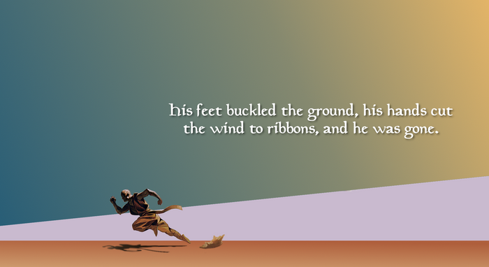Quote about running from Magic: The Gathering
