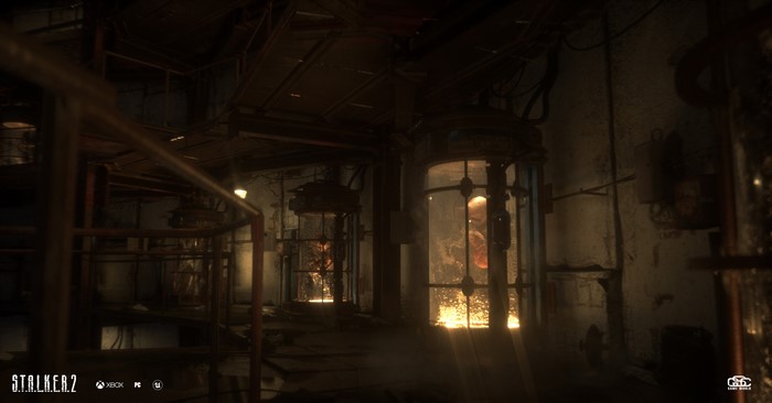 S.T.A.L.K.E.R. 2 industrial facility with specimens