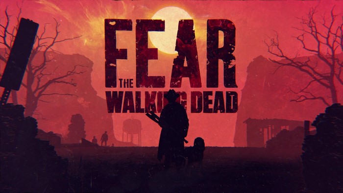 Fear the Walking Dead title card with silhouetted figures
