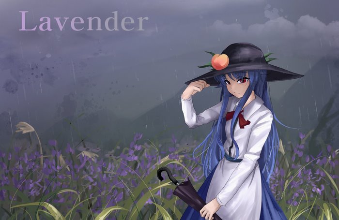 Tenshi Hinanawi in Lavender Field