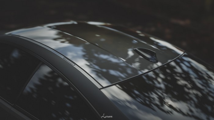 BMW M4 Coupe with carbon fiber roof