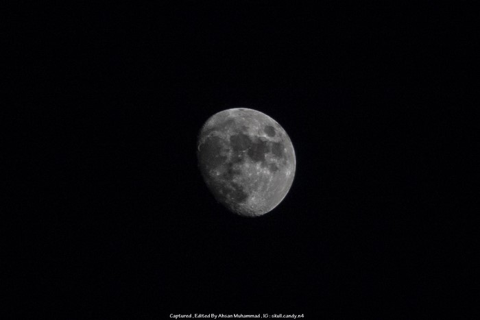 The Moon in the Night Sky